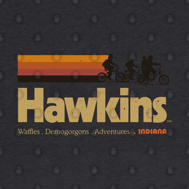 Visit Hawkins Indiana Vintage 80's TV Series by vo_maria